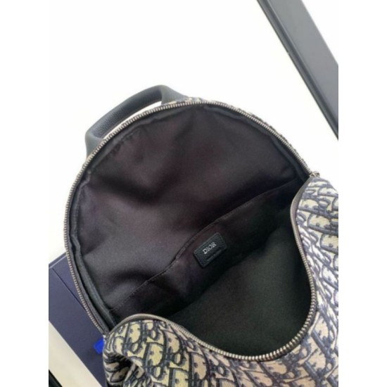 Miglior Falso Dior 8 Backpack Beige and Black Dior Oblique Jacquard Economiche Premium