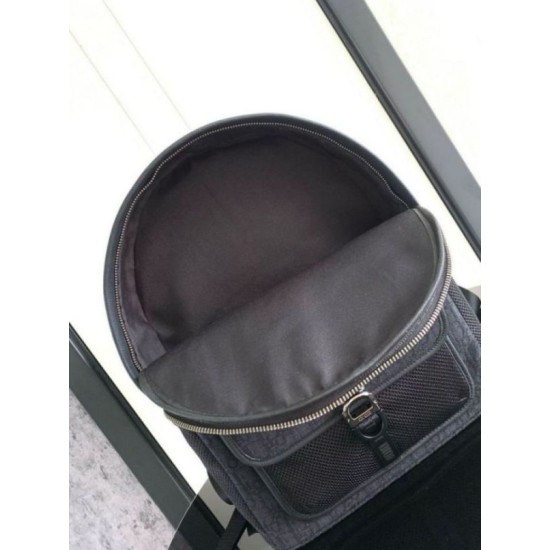 Migliore Repliche Dior 8 Backpack Black Dior Oblique Jacquard Economiche Outlet Online