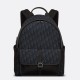 Migliore Repliche Dior 8 Backpack Black Dior Oblique Jacquard Economiche Outlet Online