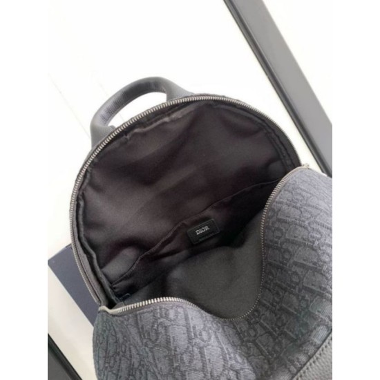Migliore Repliche Dior 8 Backpack Black Dior Oblique Jacquard Economiche Outlet Online