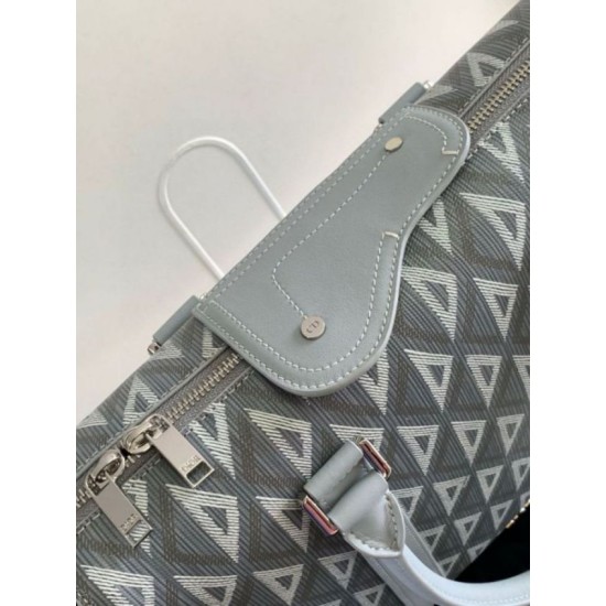 Perfette Qualità Repliche Valigetta Dior Lingot Tela grigia CD Diamond Imitazione