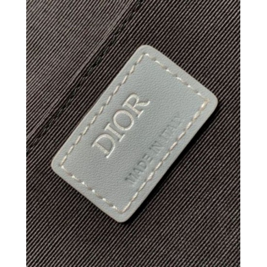 Perfette Qualità Repliche Valigetta Dior Lingot Tela grigia CD Diamond Imitazione