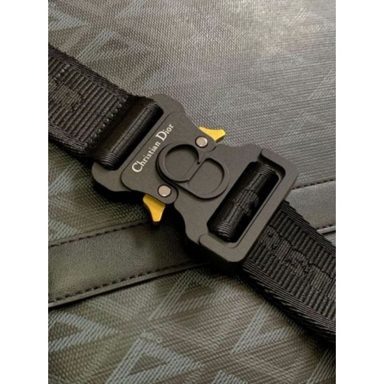 Perfette Qualità Repliche Valigetta Dior Lingot Nera CD Diamond Canvas Imitazione