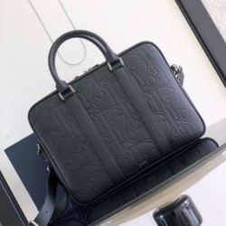 Replica perfetta Dior Borsa a tracolla con cerniera Nero Gravity Imitazione Outlet Online