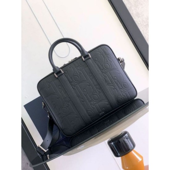 Replica perfetta Dior Borsa a tracolla con cerniera Nero Gravity Imitazione Outlet Online