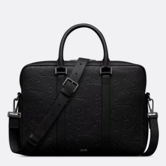 Replica perfetta Dior Borsa a tracolla con cerniera Nero Gravity Imitazione Outlet Online