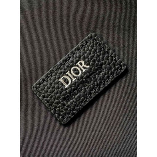 Replica perfetta Dior Borsa a tracolla con cerniera Nero Gravity Imitazione Outlet Online