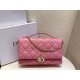 Replica perfetta Borsa Dior Miss Dior con manico superiore Melocoton Rosa Cannage Agnello Imitazione Outlet Online
