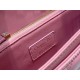 Replica perfetta Borsa Dior Miss Dior con manico superiore Melocoton Rosa Cannage Agnello Imitazione Outlet Online
