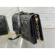 Miglior Falso Borsa Dior Miss Dior con manico superiore Pelle di agnello Cannage nera Economiche Premium