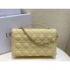 Miglior Falso Borsa Dior Miss Dior con manico superiore Pelle di agnello Cannage giallo pastello Economiche Premium