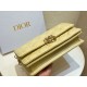 Miglior Falso Borsa Dior Miss Dior con manico superiore Pelle di agnello Cannage giallo pastello Economiche Premium
