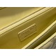 Miglior Falso Borsa Dior Miss Dior con manico superiore Pelle di agnello Cannage giallo pastello Economiche Premium