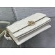 Miglior Falso Borsa Dior Miss Dior con manico superiore Pelle di agnello Cannage bianca Economiche Premium