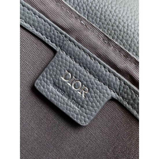 Borsa Dior Mini Saddle Messenger Grigio Obliquo Jacquard e pelle di vitello Replica originale di alta qualità Miglior Falso Borsa Dior Mini Saddle Messenger Grigio Obliquo Jacquard e pelle di vitello Economiche Premium