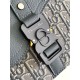 Miglior Falso Borsa a tracolla Dior Small Saddle Jacquard obliquo grigio e pelle di vitello Economiche Premium
