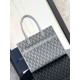 Replica perfetta Borsa tote Dior Safari in tela grigia con diamanti CD Imitazione Outlet Online