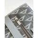 Replica perfetta Borsa tote Dior Safari in tela grigia con diamanti CD Imitazione Outlet Online