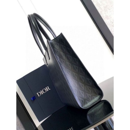 Migliore Replica Borsa tote Dior Safari Tela CD Diamond nera Imitazioni Outlet Italia Perfette Qualità Repliche Borsa tote Dior Safari Tela CD Diamond nera Imitazione