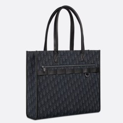 Migliore Repliche Borsa tote Dior Safari Jacquard Dior Oblique nero Economiche Outlet Online