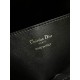 Perfette Qualità Repliche Dior Nolita Media Borsa Nera Macrocannage Pelle di Agnello Imitazione