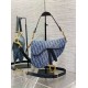Migliore Repliche Borsa Dior Saddle con tracolla Blue Denim Oblique Jacquard Economiche Outlet Online