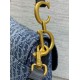Migliore Repliche Borsa Dior Saddle con tracolla Blue Denim Oblique Jacquard Economiche Outlet Online