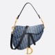 Migliore Repliche Borsa Dior Saddle con tracolla Blue Denim Oblique Jacquard Economiche Outlet Online