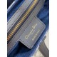 Migliore Repliche Borsa Dior Saddle con tracolla Blue Denim Oblique Jacquard Economiche Outlet Online