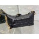 Miglior Falso Borsa hobo Dior Diorstar con catena Pelle di vitello stropicciata nera Economiche Premium
