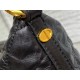 Miglior Falso Borsa hobo Dior Diorstar con catena Pelle di vitello stropicciata nera Economiche Premium