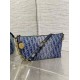 Migliore Repliche Borsa Dior Diorstar Hobo con catena Blue Denim Oblique Jacquard Economiche Outlet Online