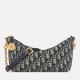 Migliore Repliche Borsa hobo Dior Diorstar con catena Jacquard blu obliquo Economiche Outlet Online