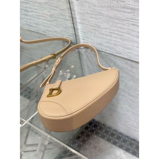 Migliore Repliche Dior Saddle Rodeo Pouch Biscuit Goatskin Economiche Outlet Online