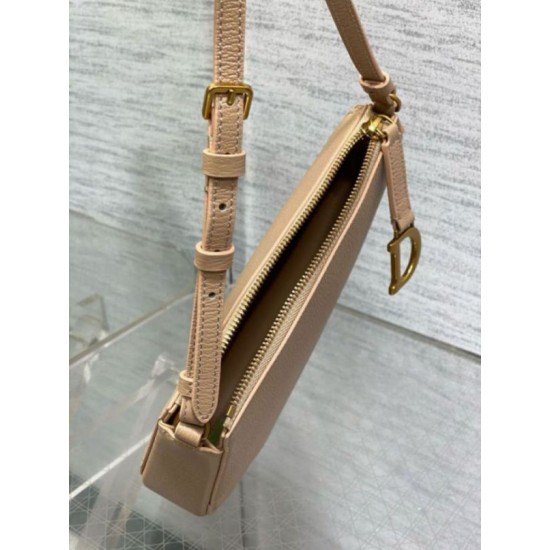 Migliore Repliche Dior Saddle Rodeo Pouch Biscuit Goatskin Economiche Outlet Online