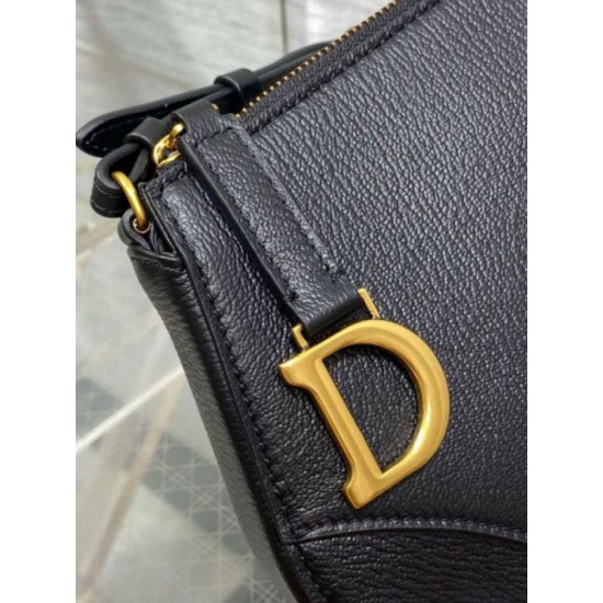 Perfette Qualità Repliche Dior Saddle Rodeo Pouch Pelle di Capra Nera Imitazione Perfette Qualità Repliche Dior Saddle Rodeo Pouch Pelle di Capra Nera Imitazione