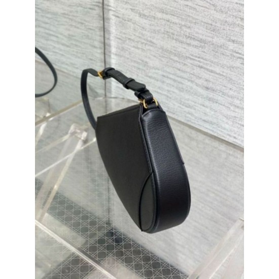 Perfette Qualità Repliche Dior Saddle Rodeo Pouch Pelle di Capra Nera Imitazione Perfette Qualità Repliche Dior Saddle Rodeo Pouch Pelle di Capra Nera Imitazione