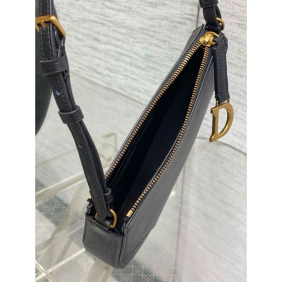 Perfette Qualità Repliche Dior Saddle Rodeo Pouch Pelle di Capra Nera Imitazione Perfette Qualità Repliche Dior Saddle Rodeo Pouch Pelle di Capra Nera Imitazione