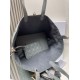Perfette Qualità Repliche Dior Toujours Grande Borsa Grigio Macrocannage Pelle di Vitello Imitazione