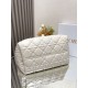 Miglior Falso Dior Toujours Grande Borsa Macrocannage Pelle di Vitello Bianca Economiche Premium
