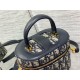 Miglior Falso Dior Small CD Signature Vanity Case Blue Oblique Jacquard Economiche Premium