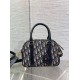 Miglior Falso Borsa bowling media Dior D-Vibe Bowling Borsa media Jacquard blu obliquo Economiche Premium