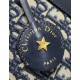 Miglior Falso Borsa bowling media Dior D-Vibe Bowling Borsa media Jacquard blu obliquo Economiche Premium