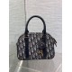 Miglior Falso Borsa bowling media Dior D-Vibe Bowling Borsa media Jacquard blu obliquo Economiche Premium