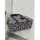 Miglior Falso Borsa bowling media Dior D-Vibe Bowling Borsa media Jacquard blu obliquo Economiche Premium