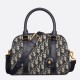 Miglior Falso Borsa bowling media Dior D-Vibe Bowling Borsa media Jacquard blu obliquo Economiche Premium