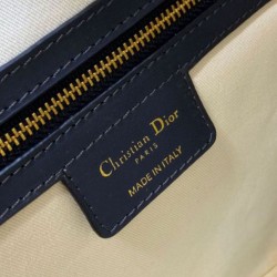 Miglior Falso Dior D-Vibe Bowling Borsa grande Jacquard blu obliquo Economiche Premium