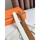 Replica Cintura Hermès H Ancre reversibile, 32 mm, pelle di vitello Epsom Oro e Bianco imitazione Falso