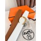 Replica Cintura Hermès Luck reversibile, 38 mm, pelle di vitello Epsom Oro e Bianco imitazione Falso