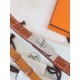 Replica Cintura Hermès Kelly 18 Caramello Alligatore Lucido imitazione Falso